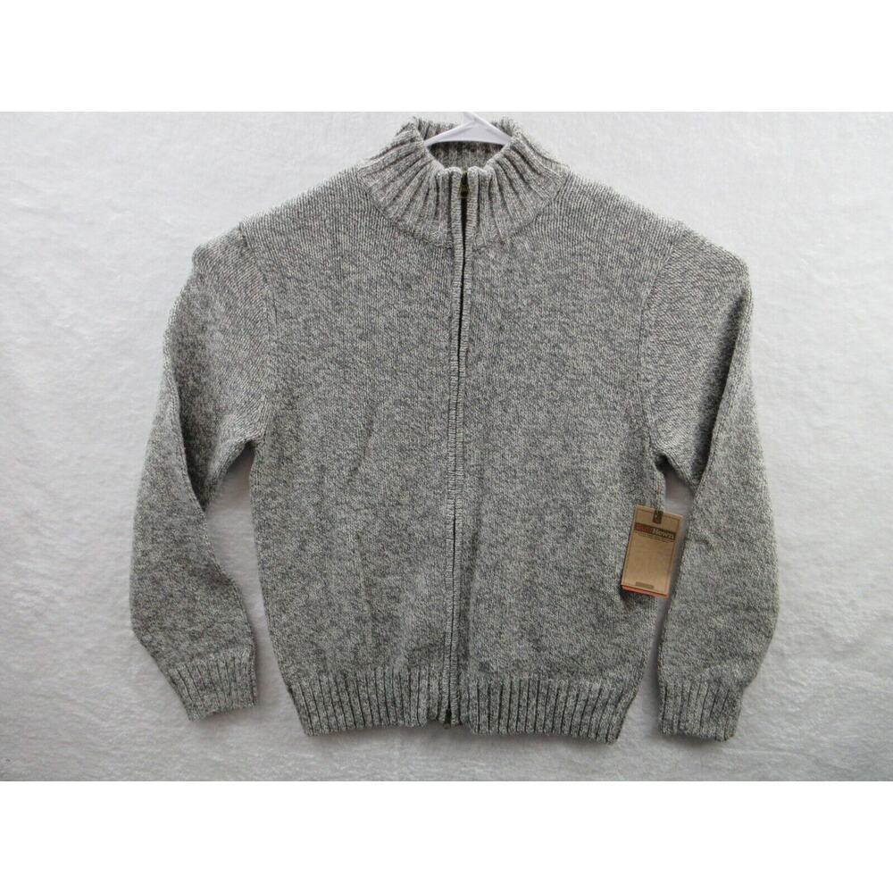 Ruff Hewn Men's Size Large Wool Blend Full Zip Sweater Mock Neck